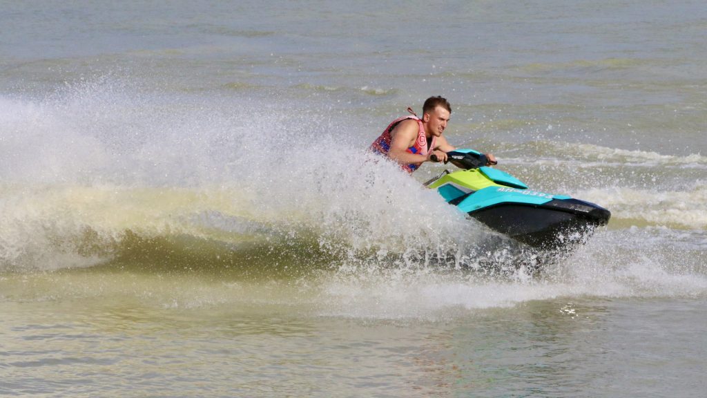 West Country Water Park - Jet Ski - Richard driving a turn